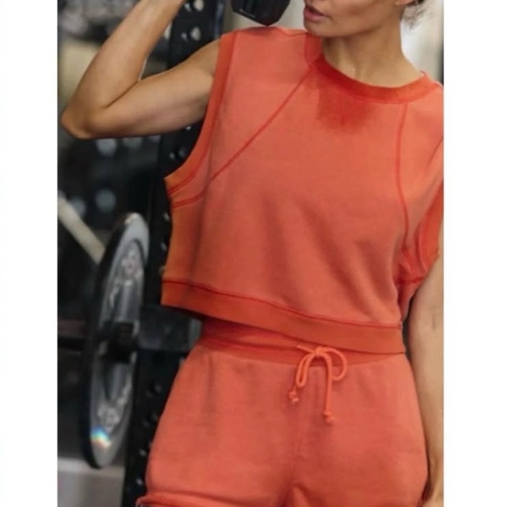 FP Movement by Free People Orange Jumpsuit